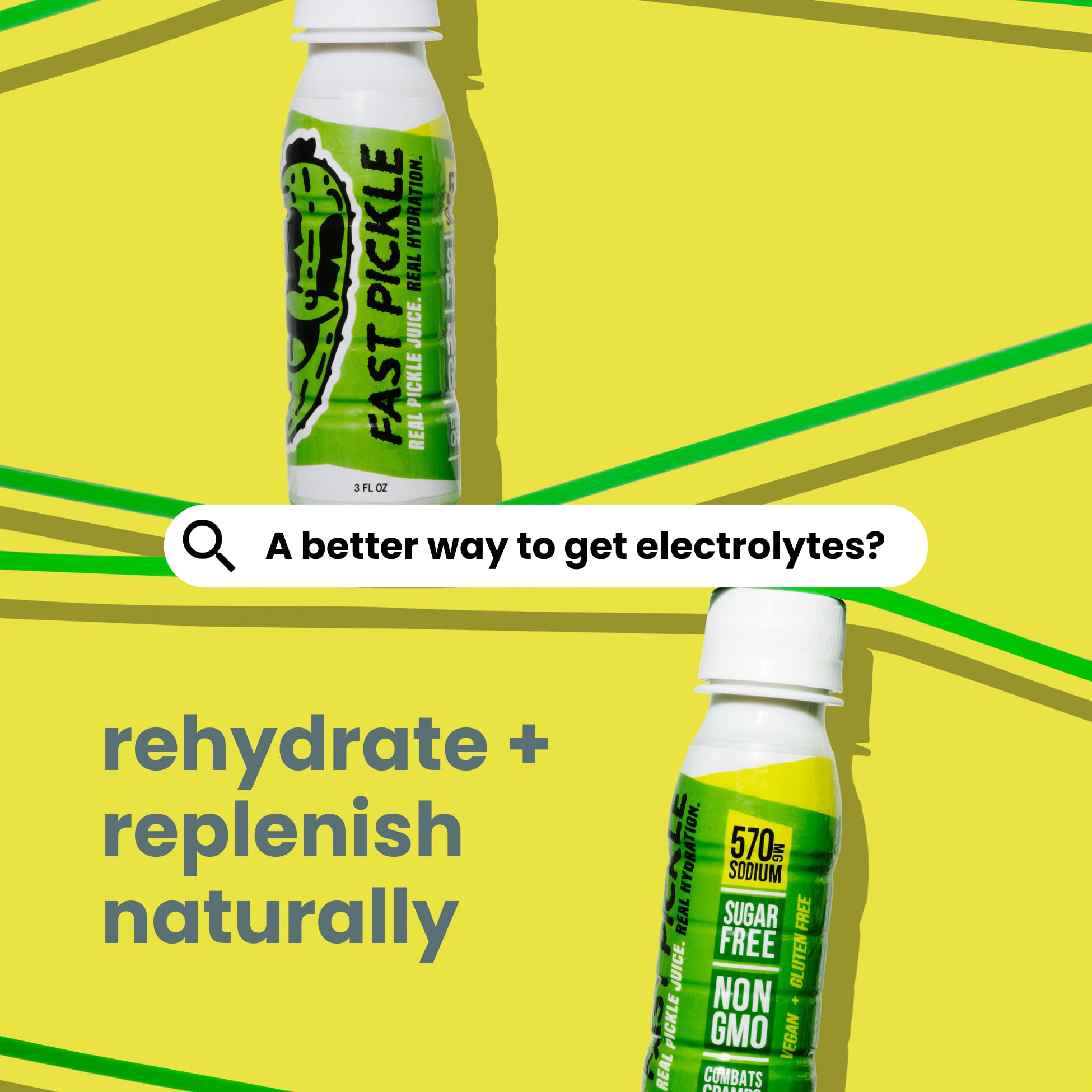 Athlete using Fast Pickle Shot during training session recovery.