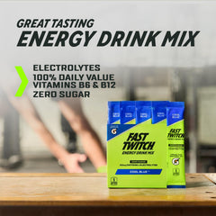 Caffeine-rich Fast Twitch label highlights 200 mg per serving.