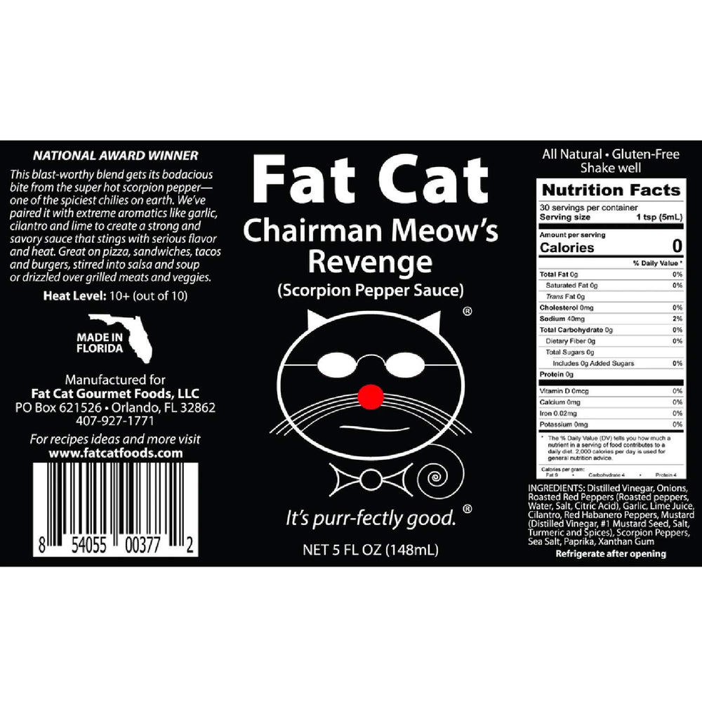 Fat Cat Chairman Meow's Revenge ingredients close-up for bold flavor