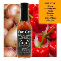 Fat Cat Chairman Meow's Revenge tacos ready for spicy topping