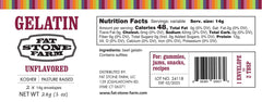Fat Stone Farm gelatin dessert idea image showing versatile uses in gummies.