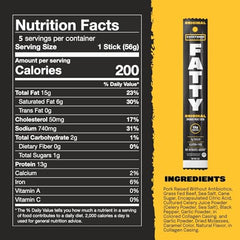 FATTY Meat Sticks Grass-Fed Beef Detail; premium, flavorful protein bite.