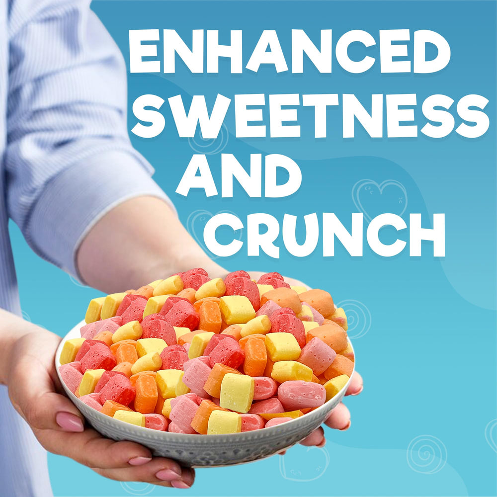 FD Pantry Freeze-Dried Candies Bag: resealable packaging preserves crunch and freshness.