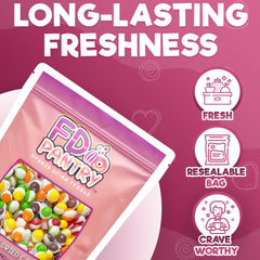 FD Pantry Freeze-dried grape candy delivers juicy sweetness with light crunch.