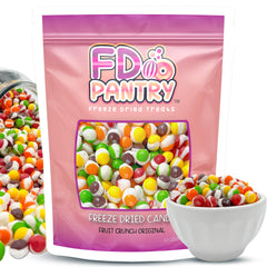 FD Pantry Freeze-dried strawberry candy delivers fruity flavor in a crisp bite.
