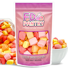 FD Pantry Fruit Burst Cherry: crisp bite with vivid cherry flavor for on-the-go snacking.