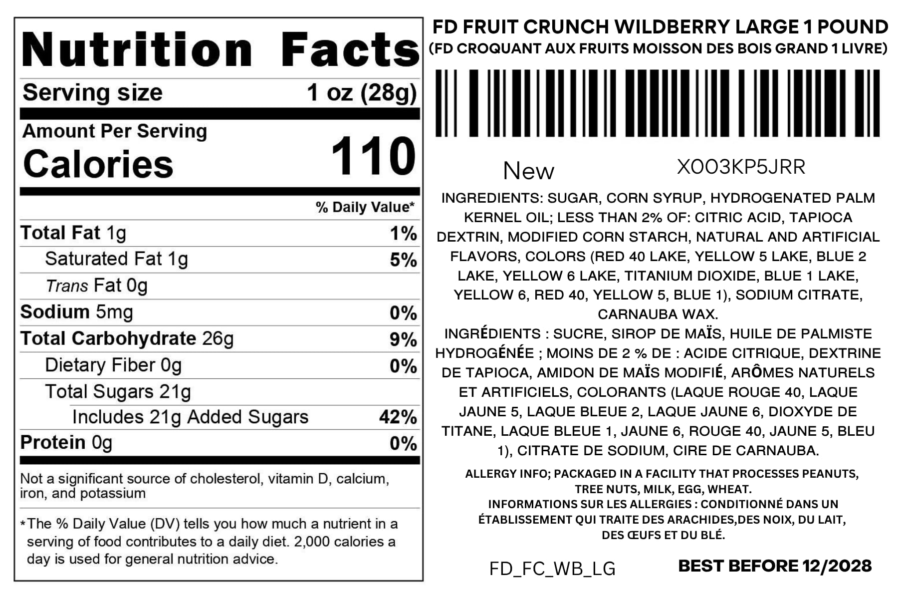 FD Pantry Wildberry flavors close-up highlights assorted taste options for quick cravings.