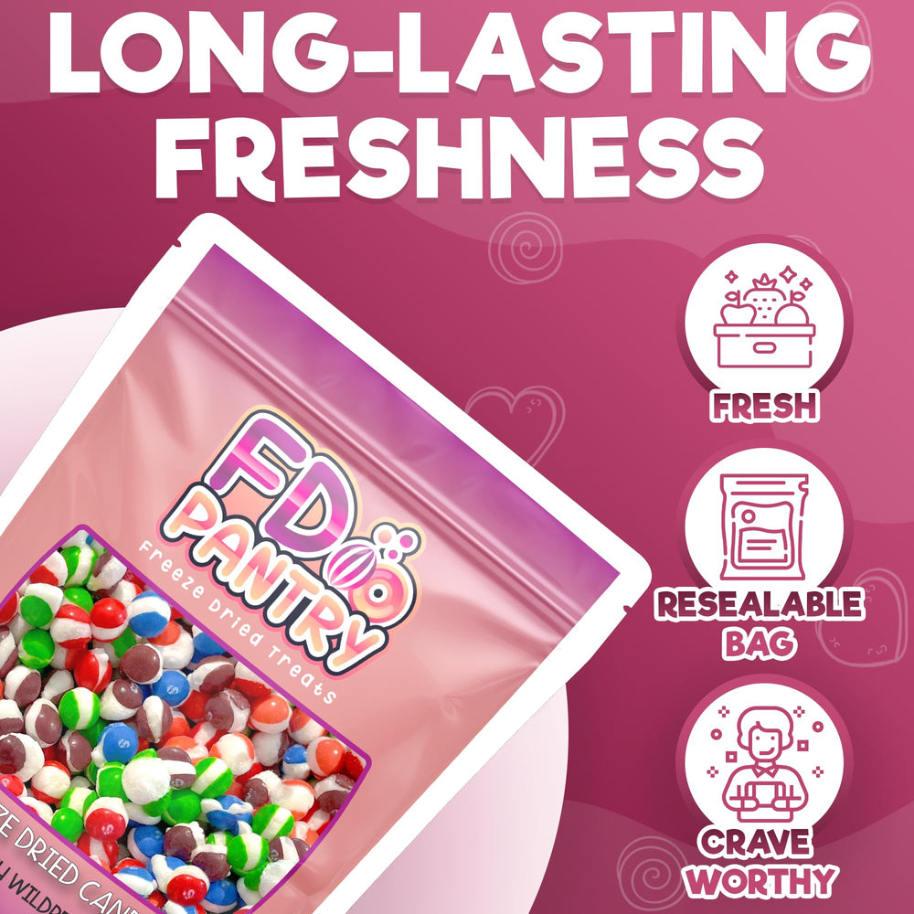 FD Pantry wildberry snack on the go ideal for backpacks and trips.