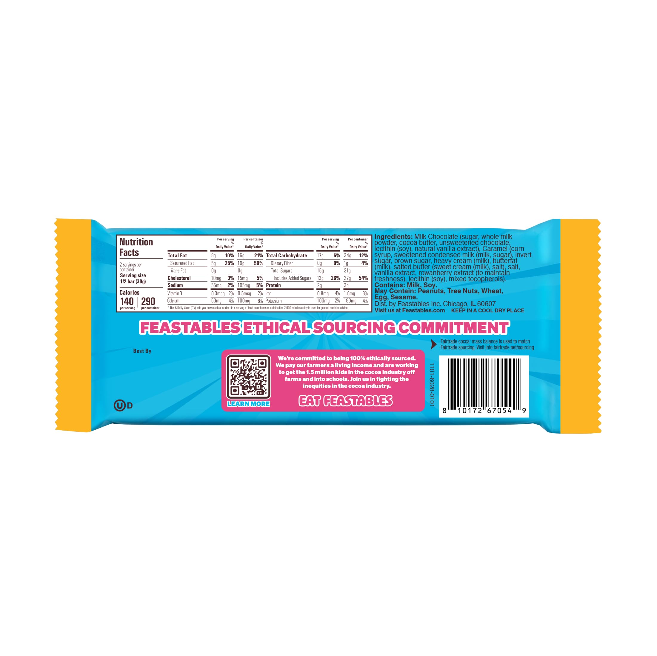 Feastables caramel bar gift idea image suggesting a tasty present