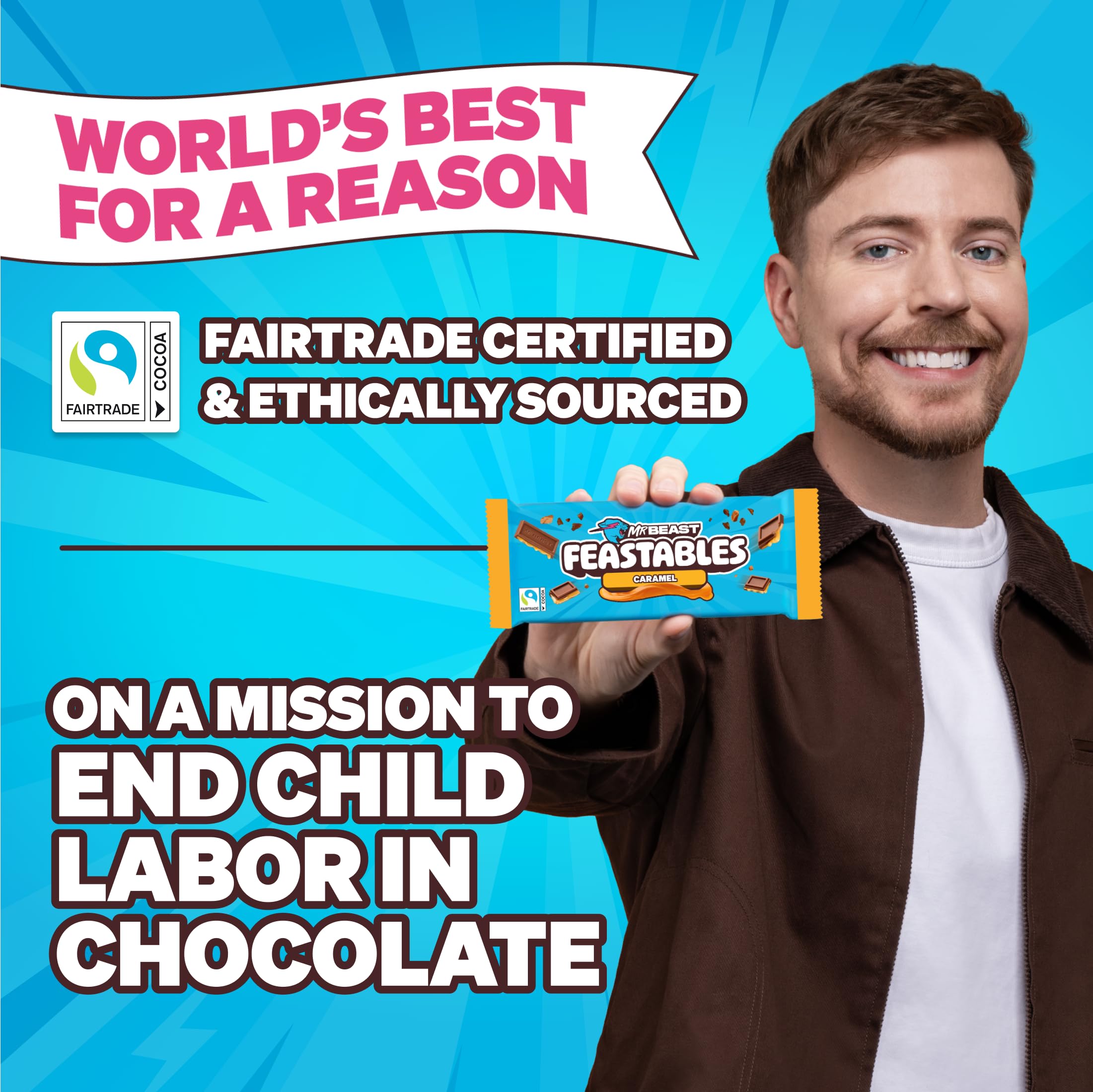 Feastables fairtrade cocoa sourcing highlights ethical ingredients