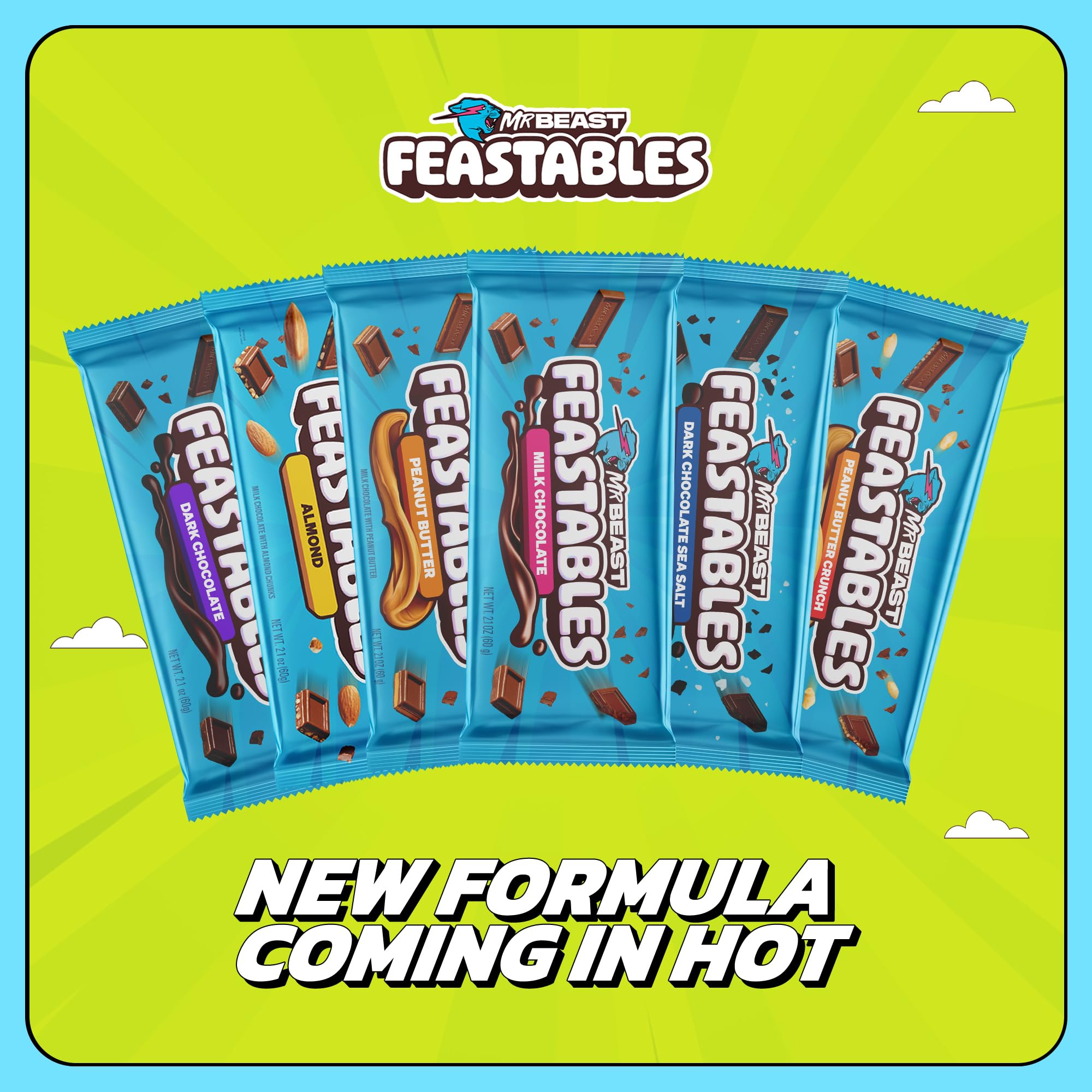Feastables MrBeast ingredients label highlights clean, quality components