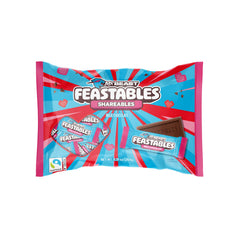 Feastables MrBeast Valentines mini bars pack shot ideal for sharing at events.