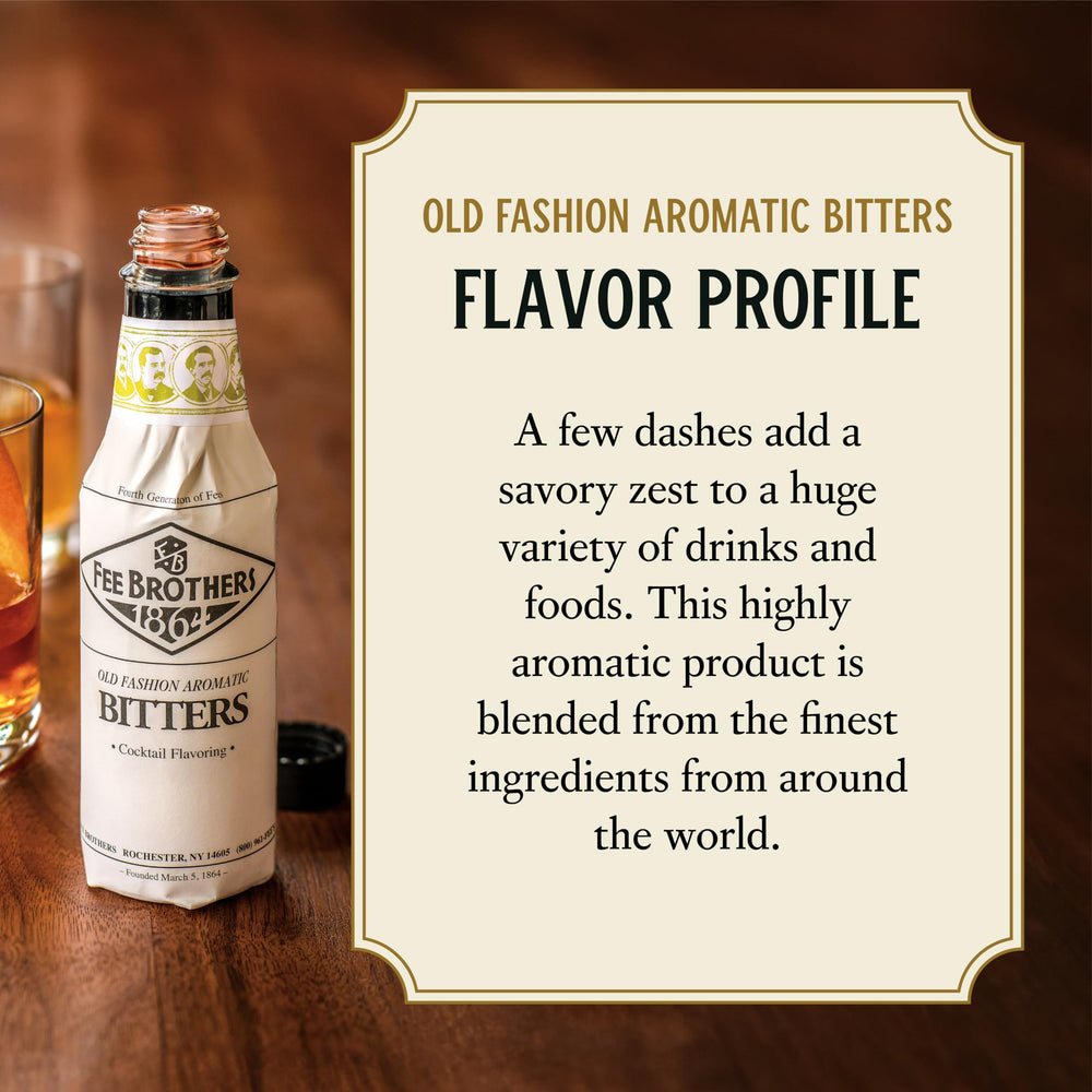 Fee Brothers measuring spoon shows 1–3 dashes for precise flavor