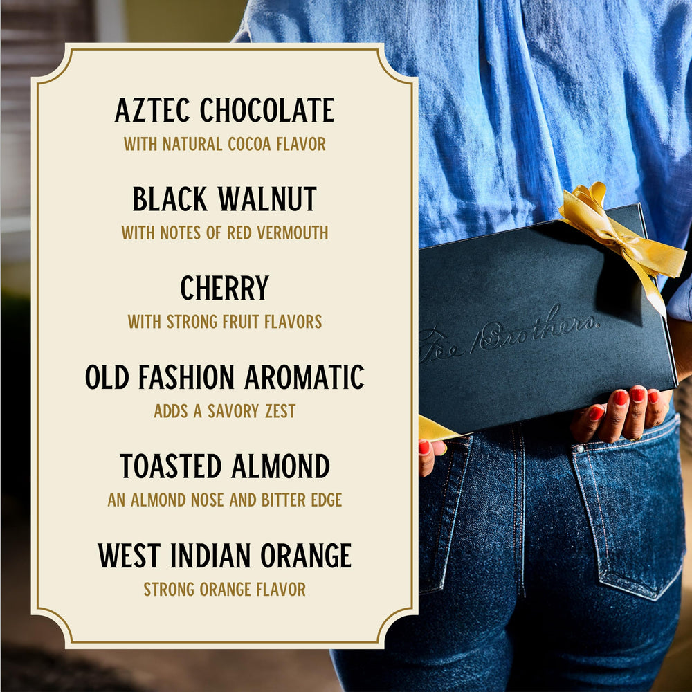 Fee Brothers Black Walnut bitters bottle enhances robust Manhattan recipes.