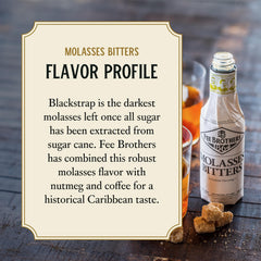 Classic Old Fashioned glass with Fee Brothers Molasses Bitters, elevating the drink.