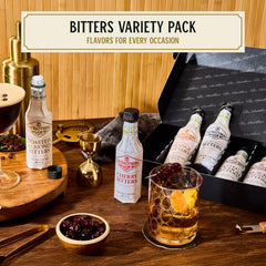 Fee Brothers Old Fashioned bitters bottle for classic stirred drinks.
