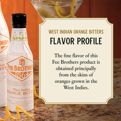 Fee Brothers orange zest closeup, bright aroma for crafted drinks