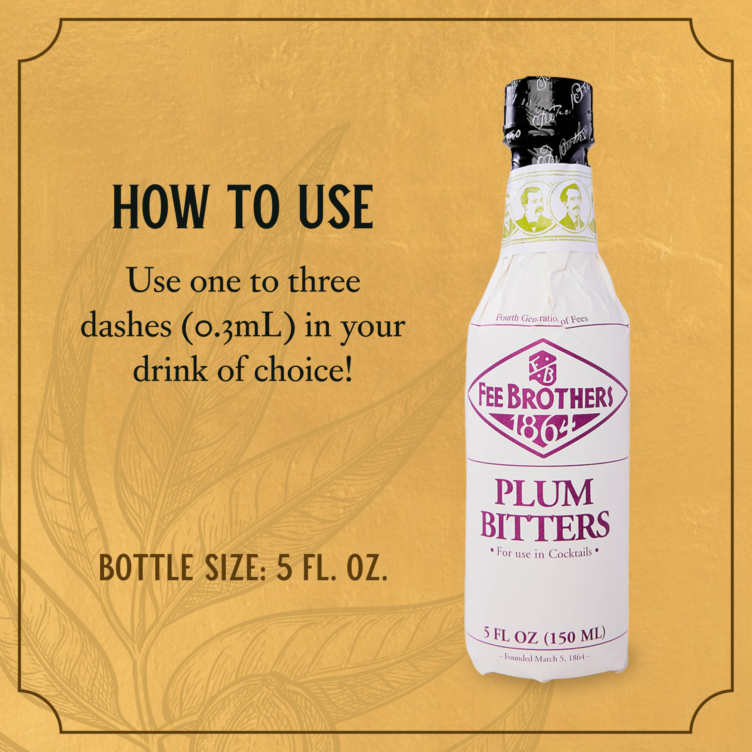 Fee Brothers Plum Bitters glass cocktail scene showcases balanced complexity.