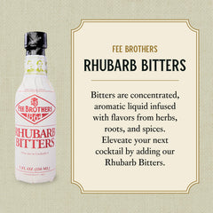Fee Brothers Rhubarb Bitters dash pour demonstrates balancing a cocktail with nuance