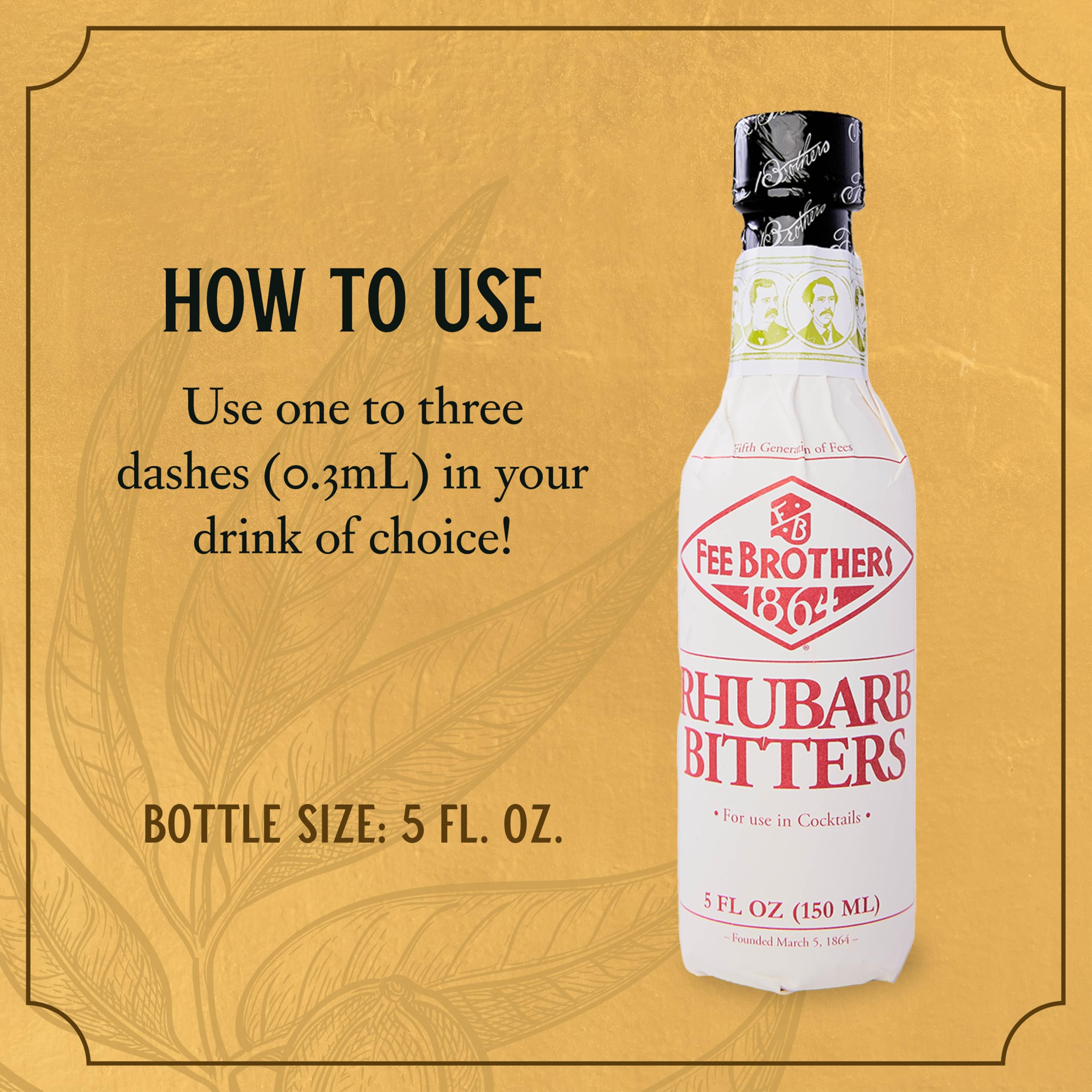 Fee Brothers Rhubarb Bitters old fashioned glass pairing highlights depth