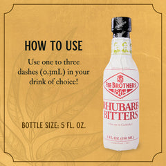 Fee Brothers Rhubarb Bitters old fashioned glass pairing highlights depth