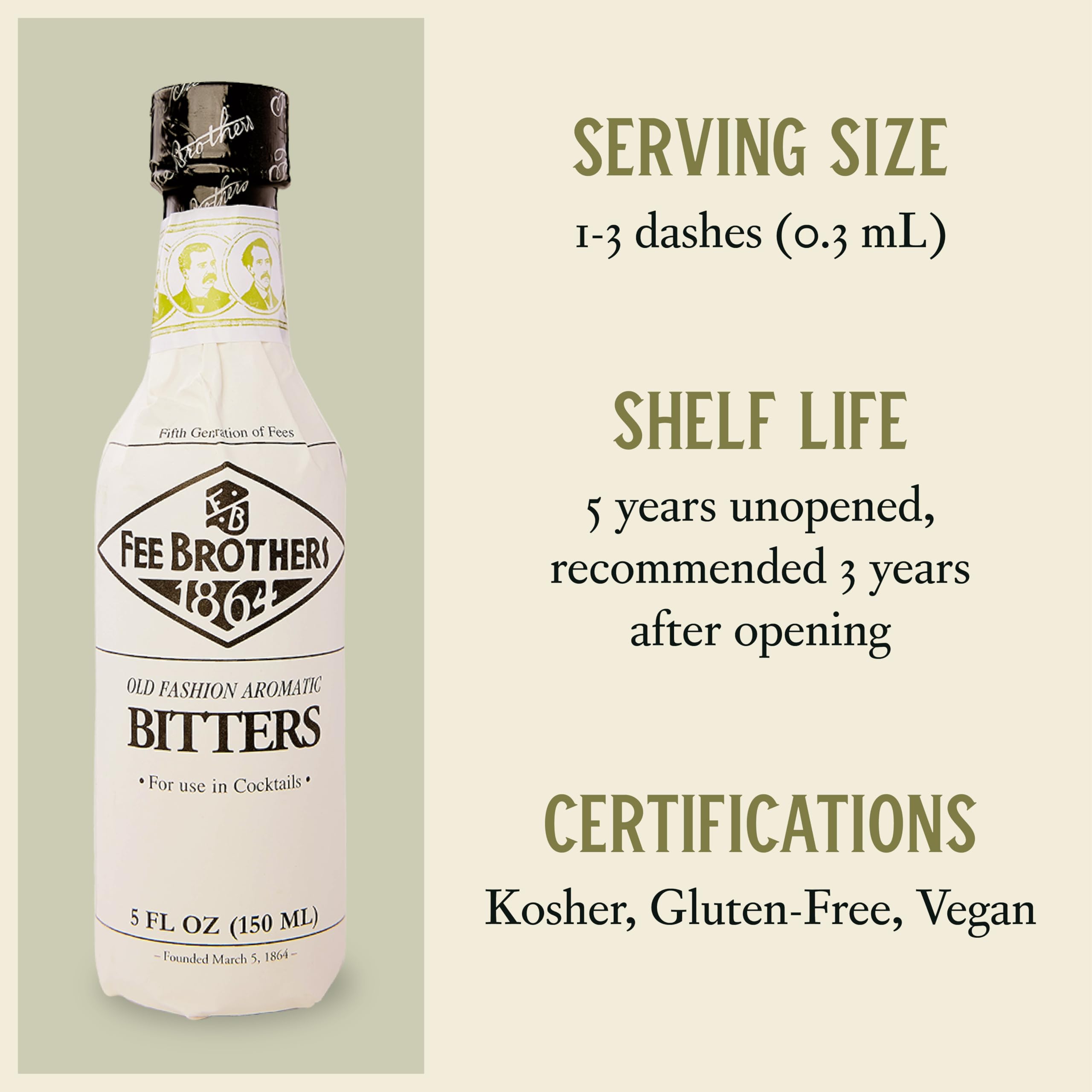 Fee Brothers Toasted Almond bitters bottle brings nutty warmth to drinks.