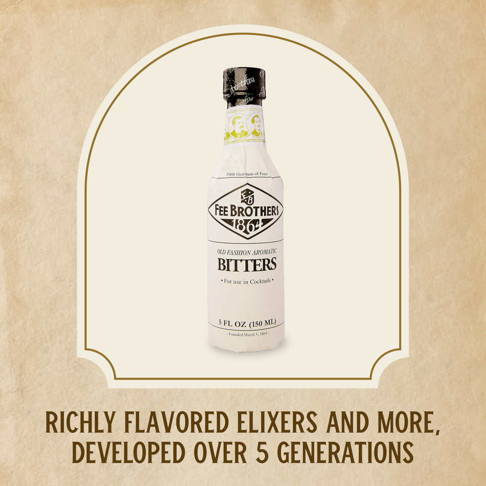 Fee Brothers bitters blend of world ingredients for complex flavor
