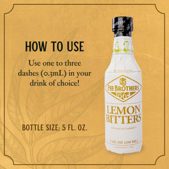 Fee Brothers Lemon Bitters glass cocktail highlighting aroma and balance.