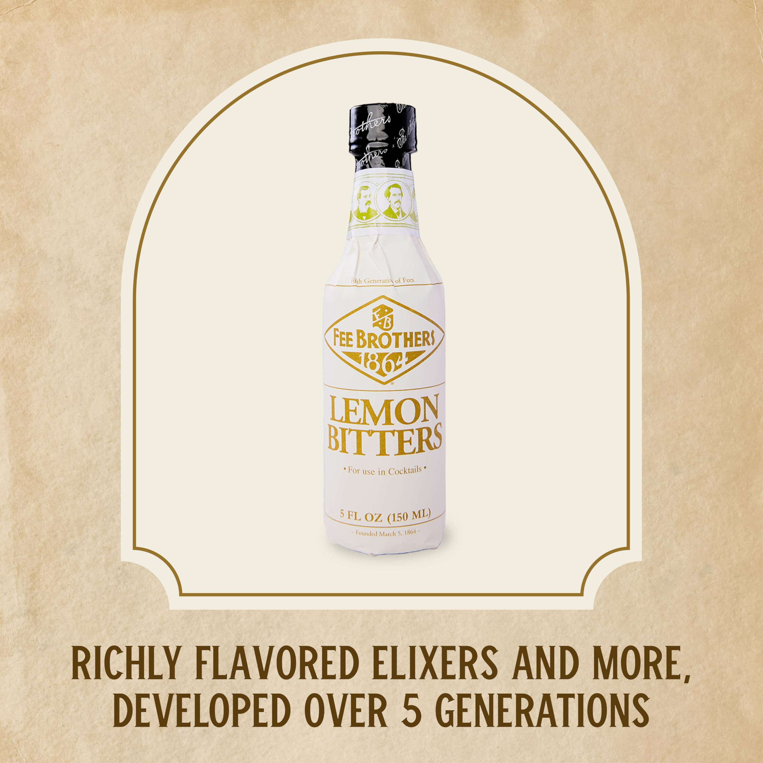 Kitchen scene with Fee Brothers Lemon Bitters for home bartenders.