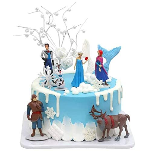 feipai Frozen cake topper Elsa makes a magical centerpiece on cakes