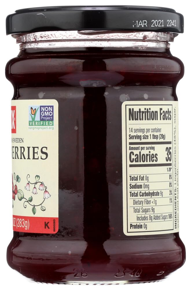 Felix Lingonberries pack with clear label for quick meal prep