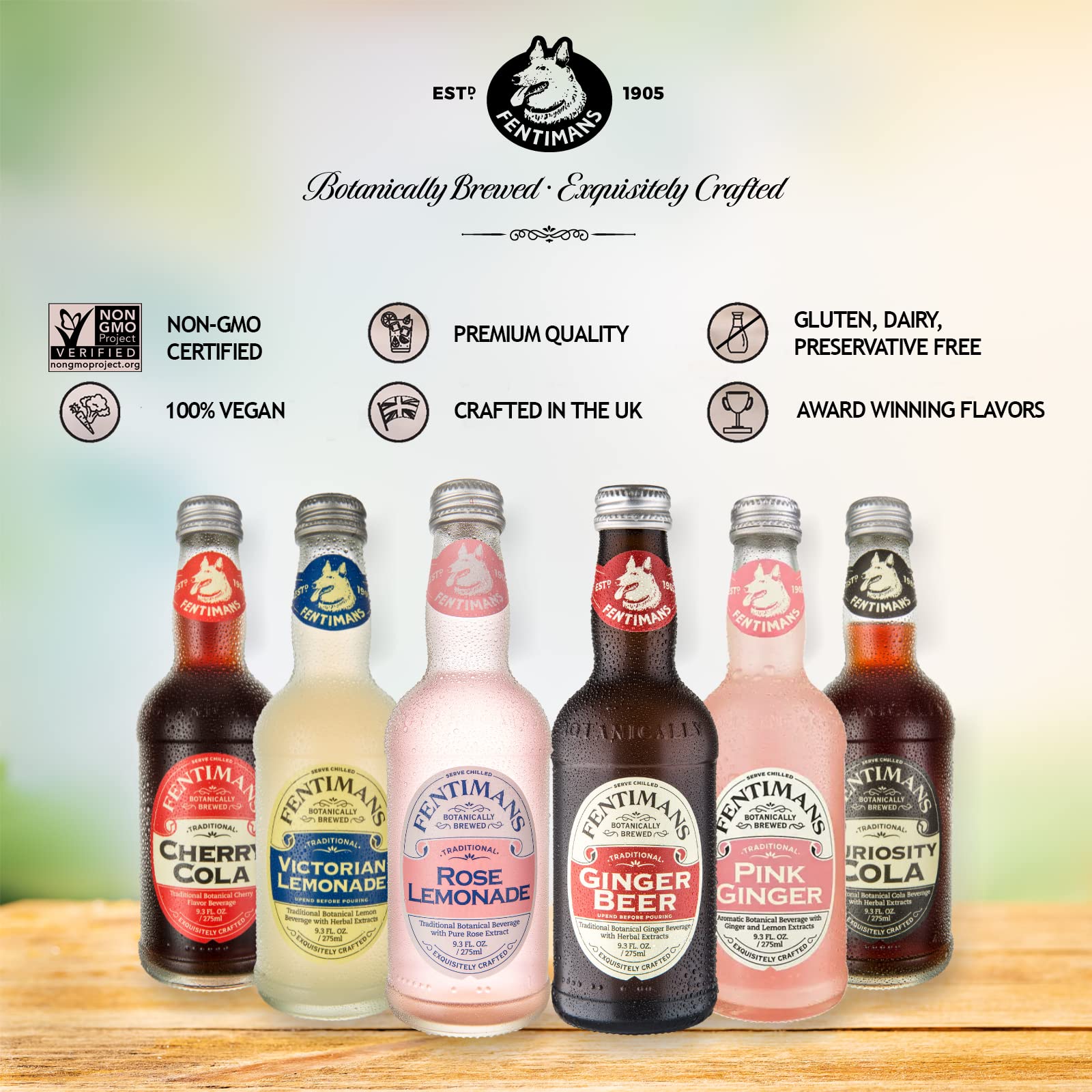 Fentimans Sparkling Curiosity Cola glass with ice—refreshing aroma and bite.