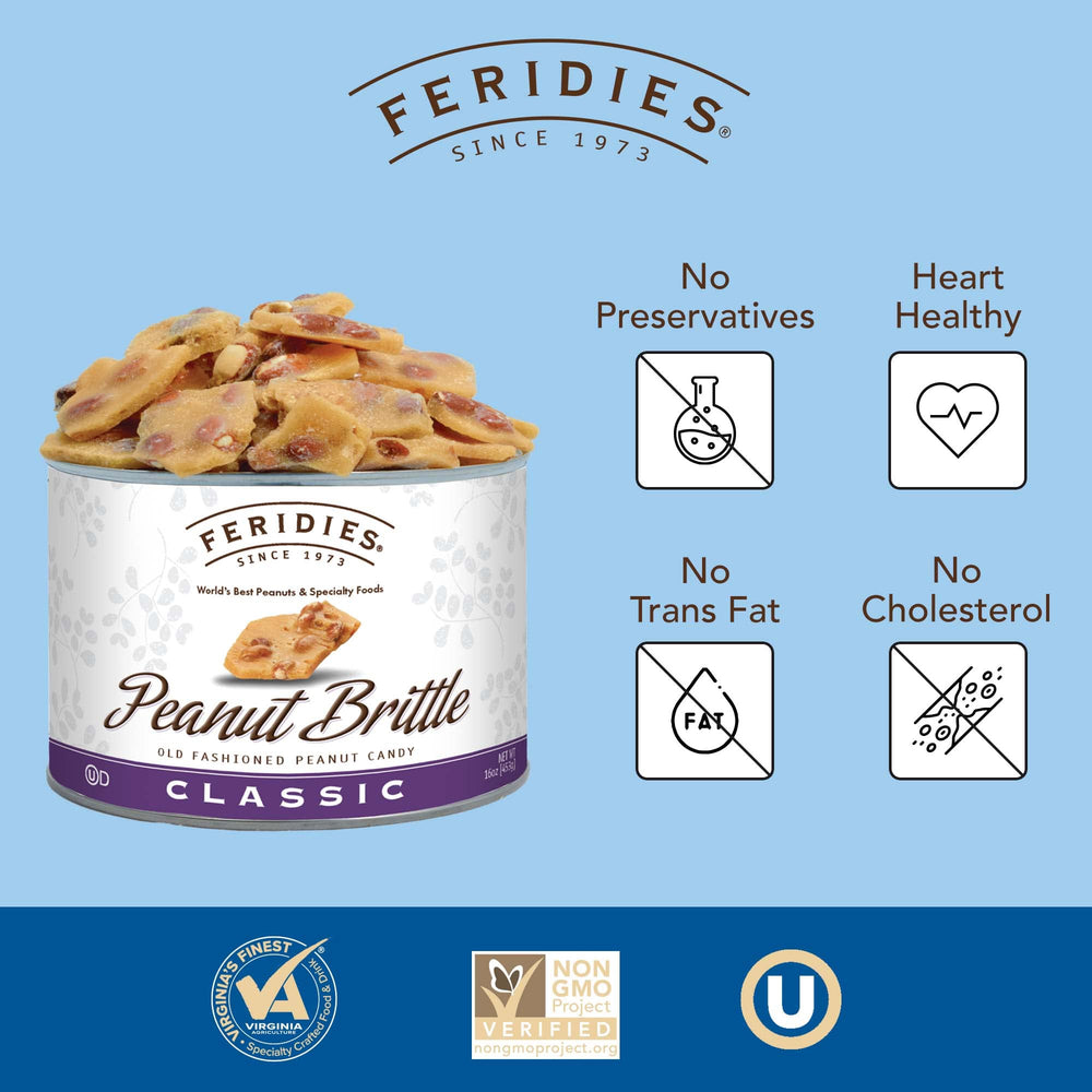 FERIDIES crunchy-brittle-closeup highlights crisp texture ideal for snacking and dessert toppings.