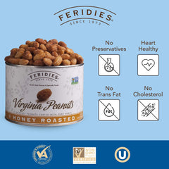 FERIDIES gift-pack peanuts suggest ideal holiday sharing.