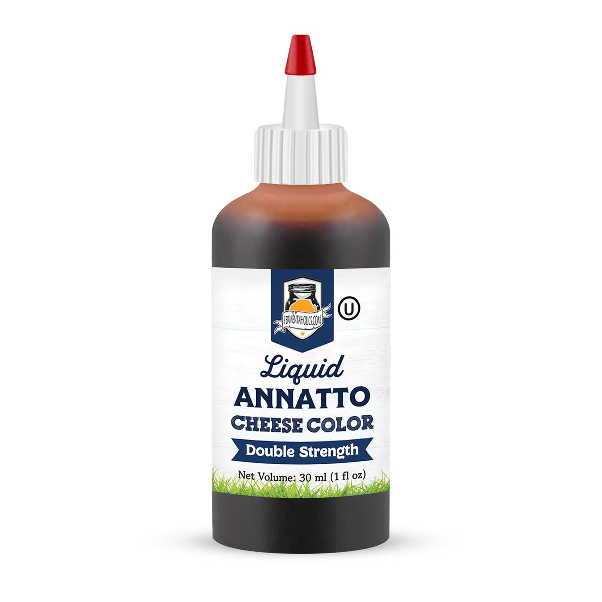 Fermentaholics Liquid Annatto Coloring bottle for even cheese color
