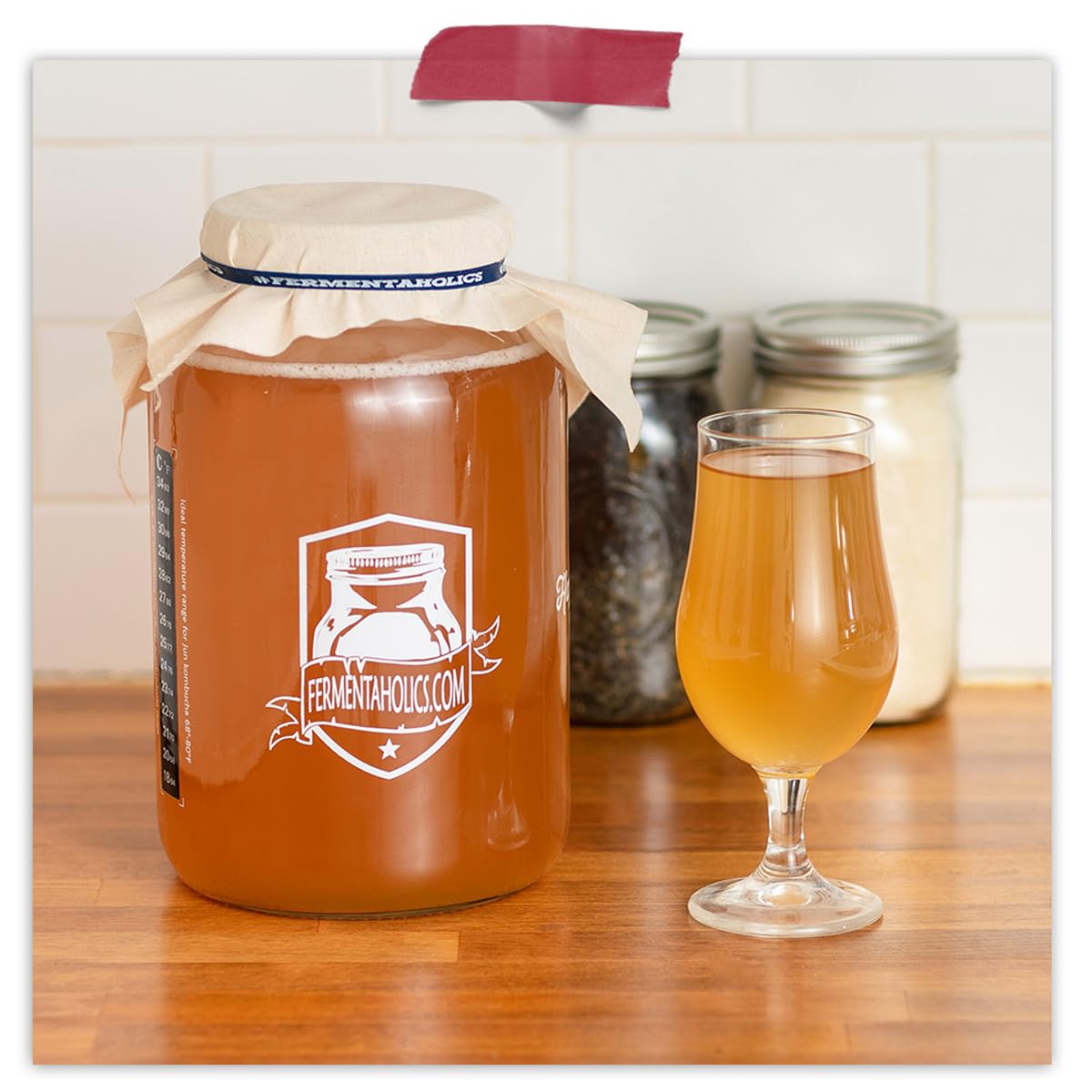 Fermentaholics packaged tea blend ready for gifting or home use