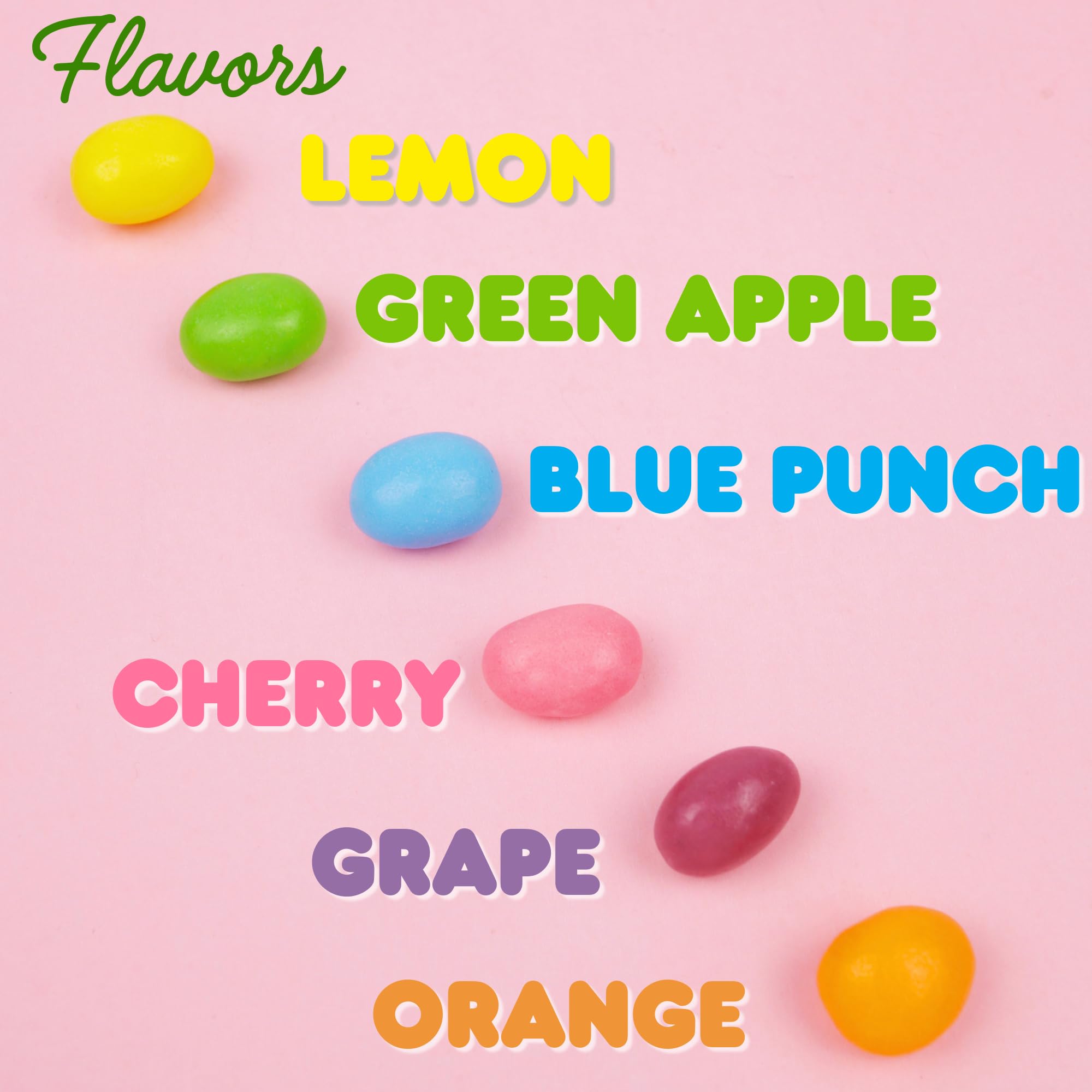 Ferrara SweeTarts Jelly Beans multi-flavor display, colorful and inviting.