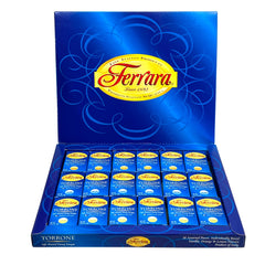 Ferrara candies on a table with coffee, showing gifting and serving appeal