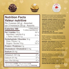 Ferrero Collection clear heart box showing assorted confections for celebrations