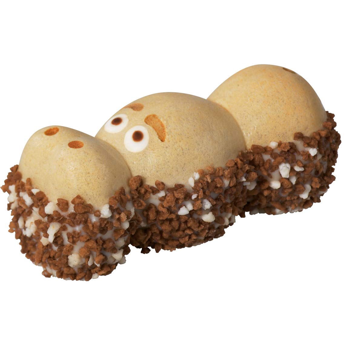 Cocoa cream center with hazelnut wafer, a tasty on-the-go option.