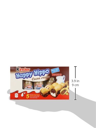 Ferrero Kinder Hippo Cocoa Bar serving idea on dessert plate.