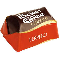 Ferrero Pocket Coffee 5-pack in a pocket-friendly box, perfect for travel.