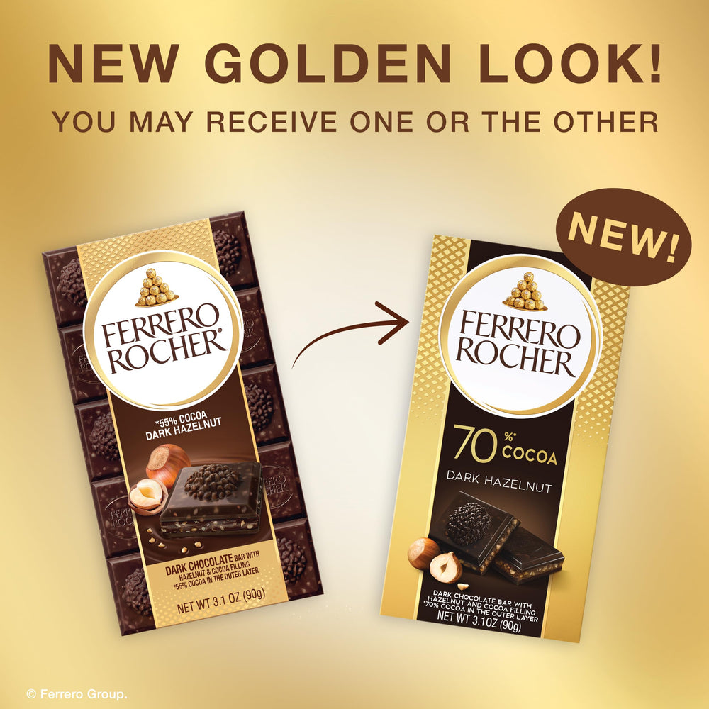 Ferrero Rocher bar on spring table, premium dessert-table aesthetic.