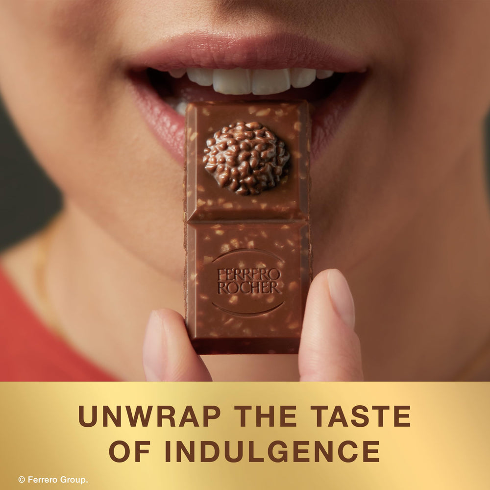 Individually wrapped Ferrero Rocher bars for easy gifting.