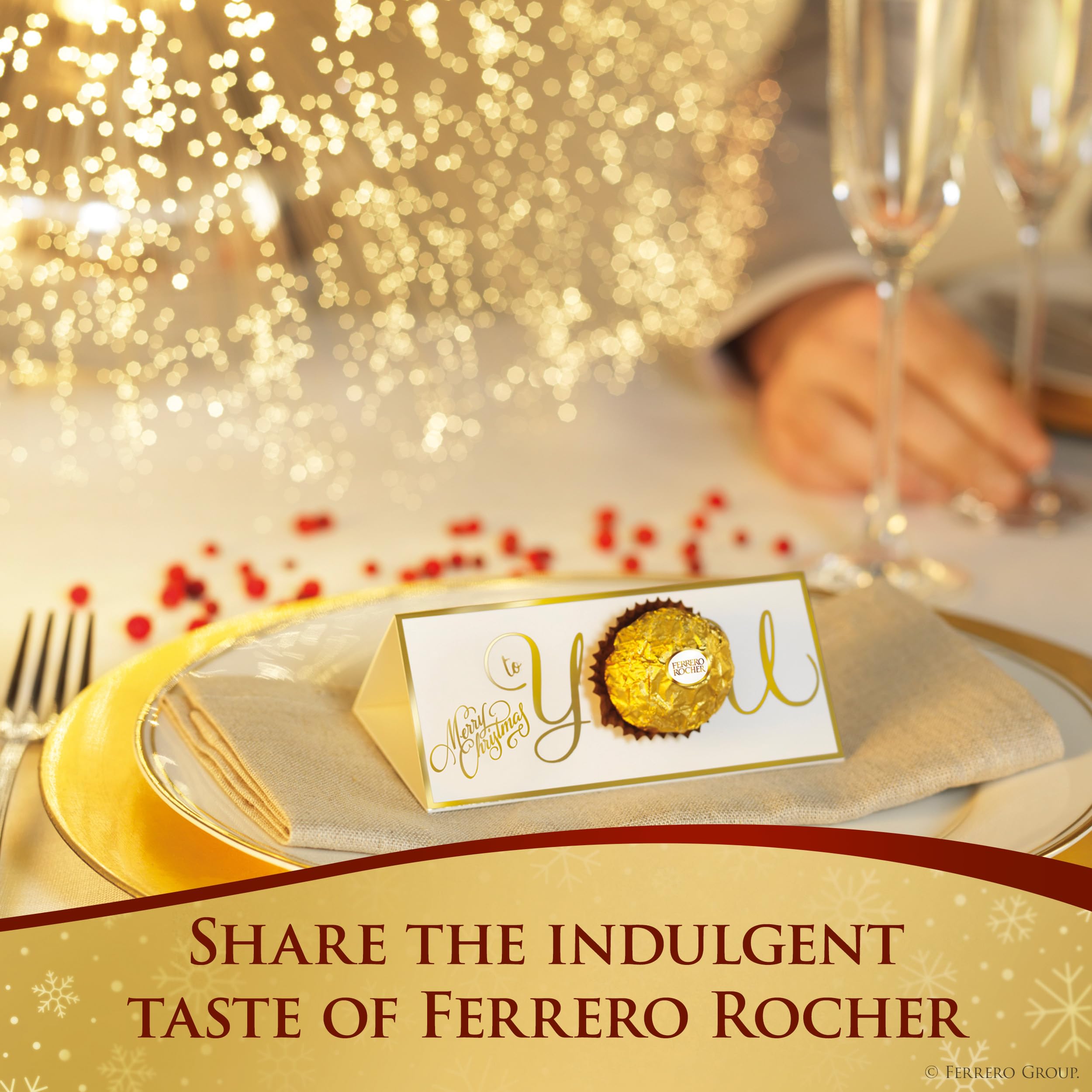 Ferrero Rocher golden wrapper enhances premium gifting