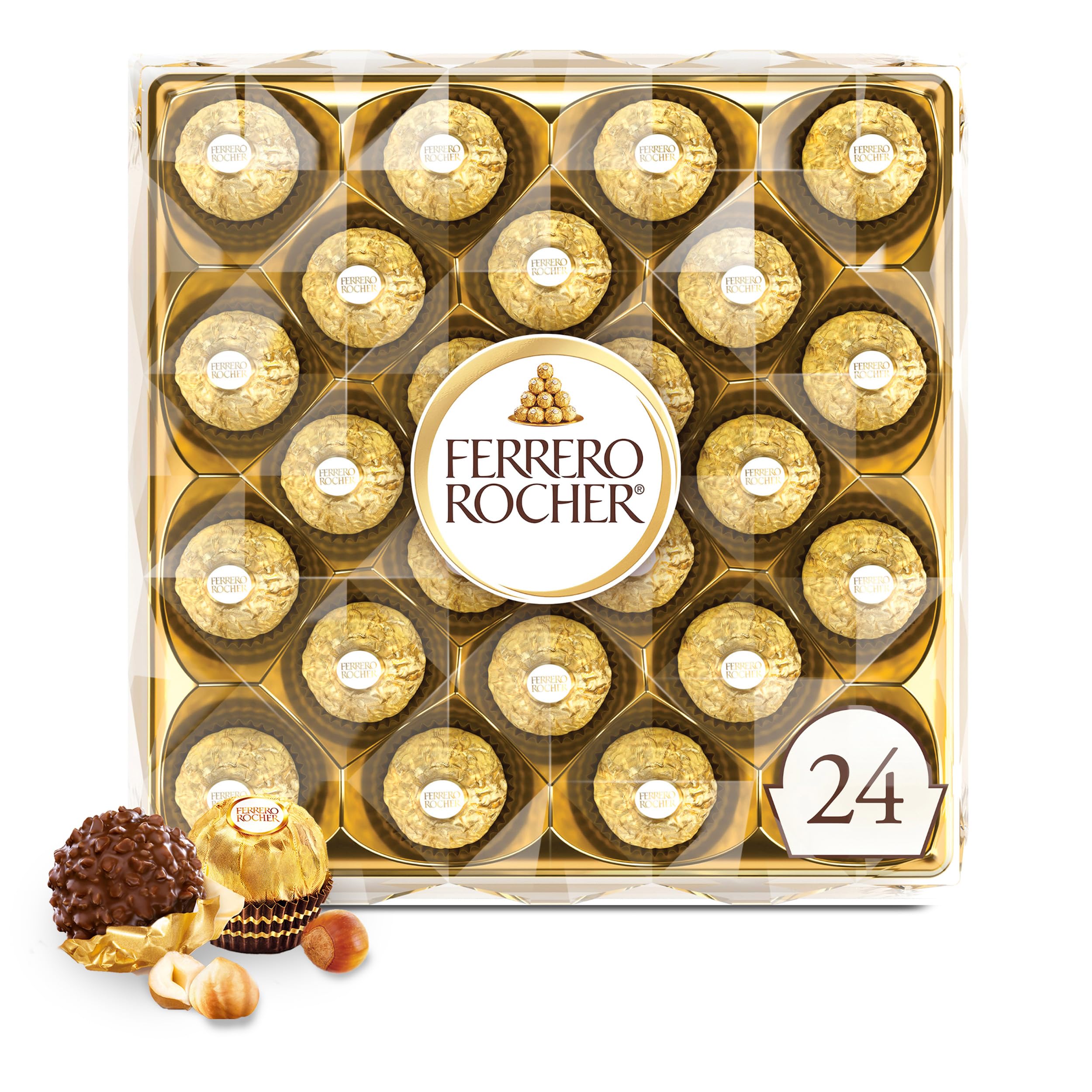 Ferrero Rocher gift box with golden wrapper ready for gifting