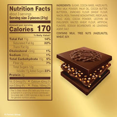 Ferrero Rocher gold stand-up bag packaging elevating gift appeal.