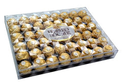 Ferrero Rocher hazelnut-centre closeup highlights crunchy wafer and smooth chocolate