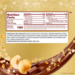 Ferrero Rocher hazelnut heart reveals a crunchy center.