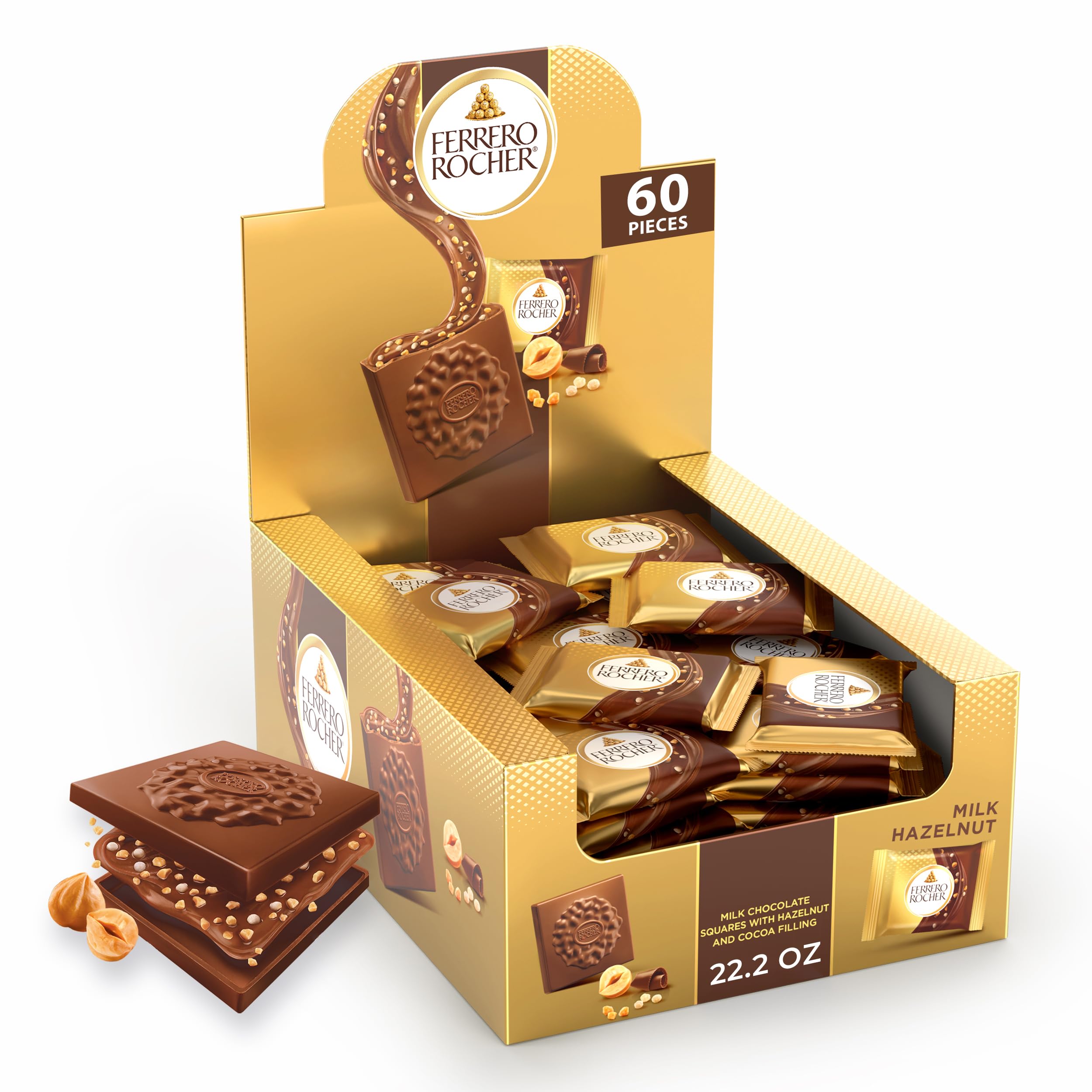 Ferrero Rocher premium milk hazelnut square for sharing and gifting